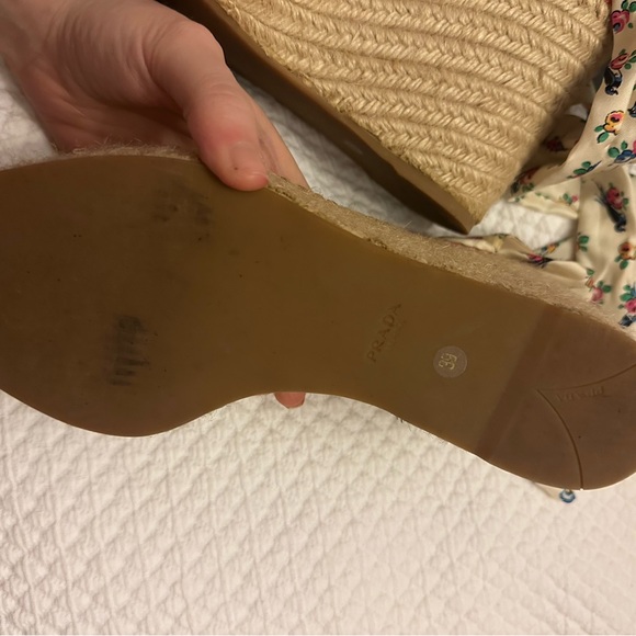 Prada Floral Cloth Espadrilles